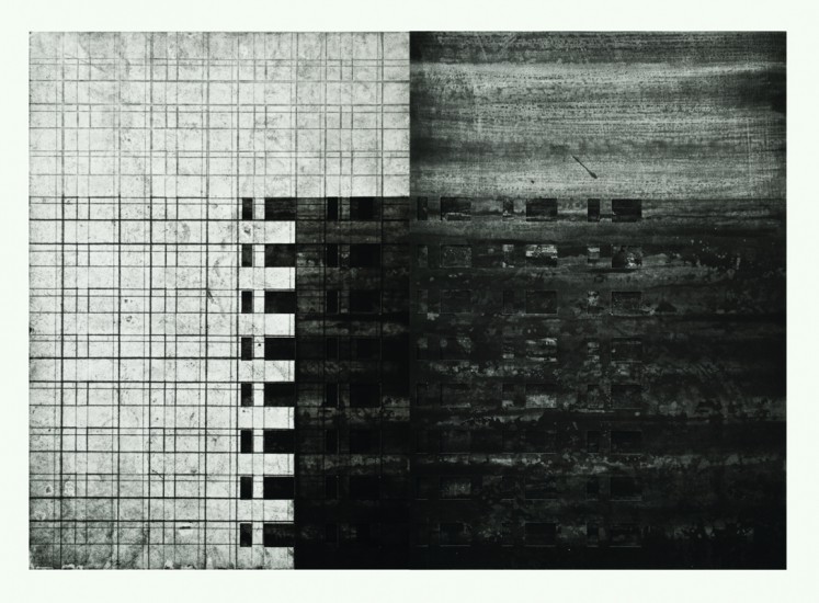 Z cyklu 48,5 | akwatinta, miękki werniks, szablon, tech. własna | 100x70cm | 2016